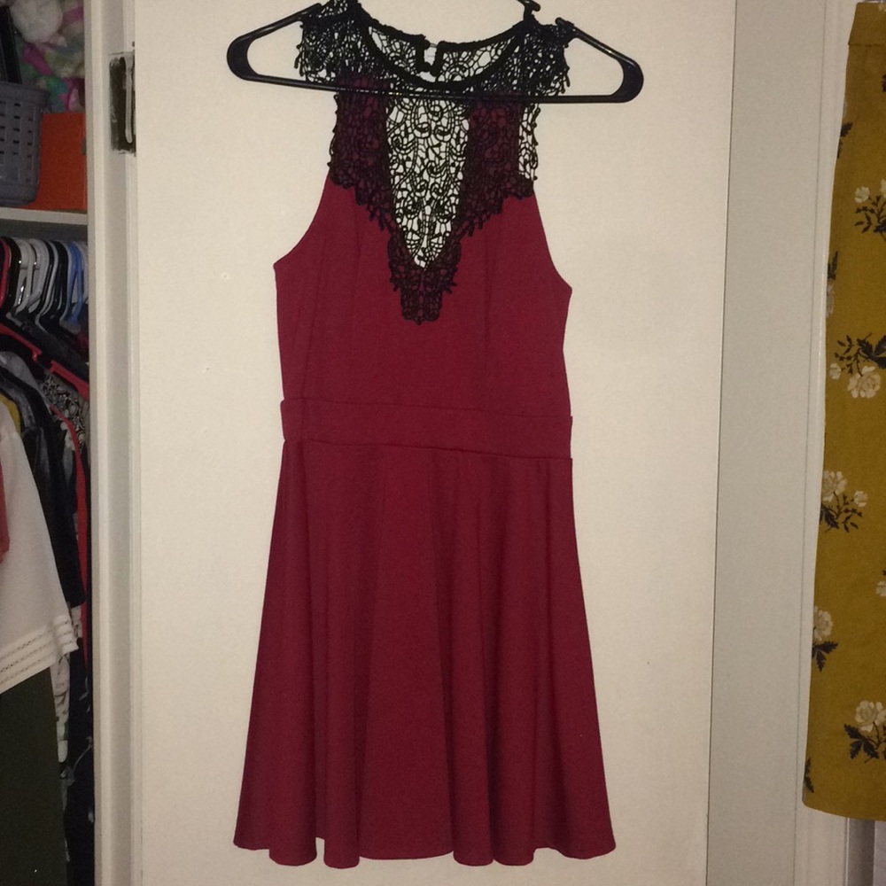 Semi formal dress with lace top